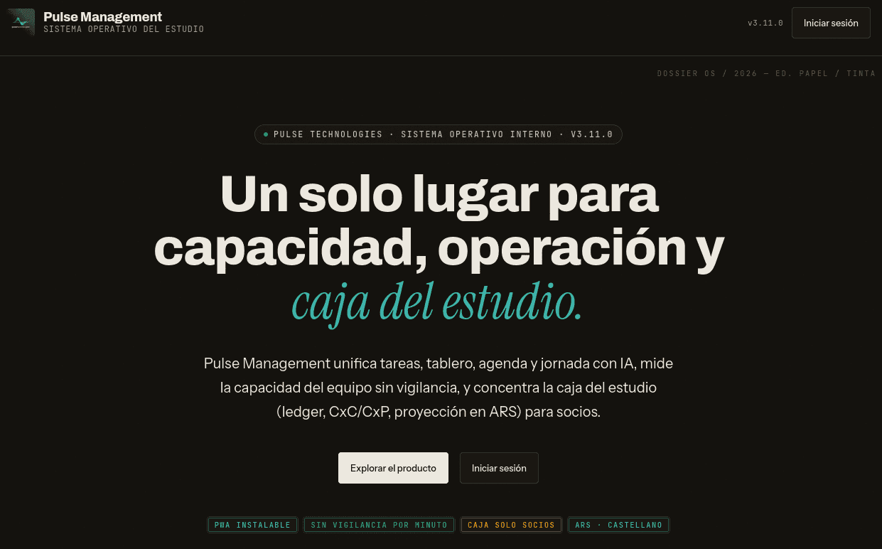 Pulse Management — OS interno